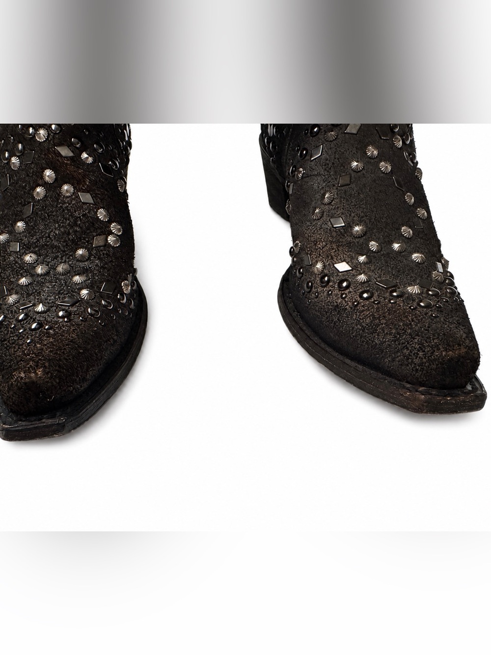 Rare Discontinued Corral Handcrafted Studded Distressed Leather Western Boot 7.5 - Picture 14 of 16
